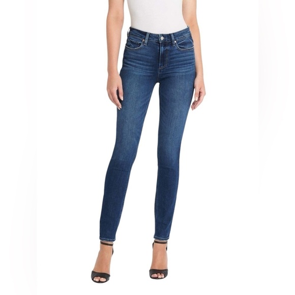 Paige Jeans Hoxton Ultra Skinny Jeans Size 31 Blue - Picture 1 of 15